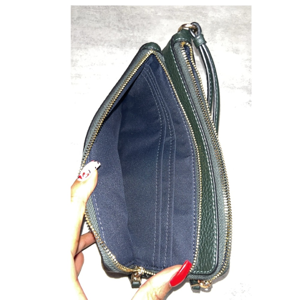 Coach Signature PVC Double Zip Wallet - Picture 5 of 6